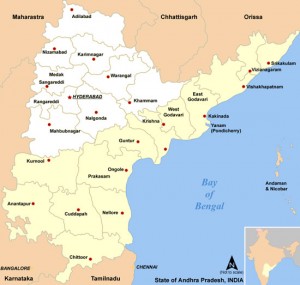 Photo: Telengana map